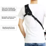 PULUZ Quick Release Anti-Slip Soft Pad Nylon Breathable Curved Camera Strap with Metal Hook for SLR / DSLR Cameras - Image 6