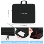 PULUZ 46cm Ring LED Lights Portable Zipper Storage Bag Carry Handbags, Size: 48cm x 55cm - Image 3
