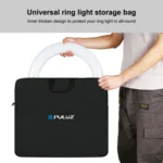 PULUZ 46cm Ring LED Lights Portable Zipper Storage Bag Carry Handbags, Size: 48cm x 55cm - Image 4