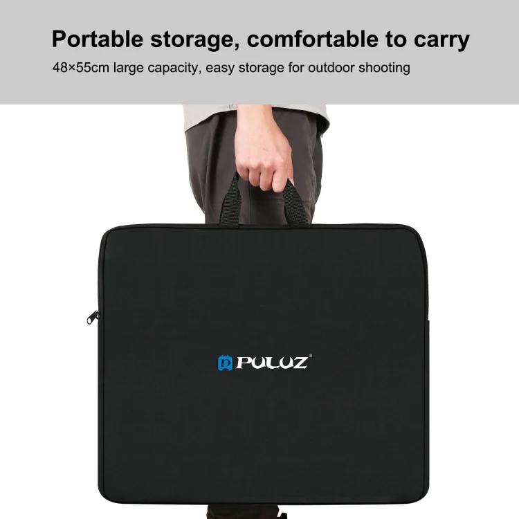 PU613B_4.webp PULUZ 46cm Ring LED Lights Portable Zipper Storage Bag Carry Handbags, Size: 48cm x 55cm - Image 5
