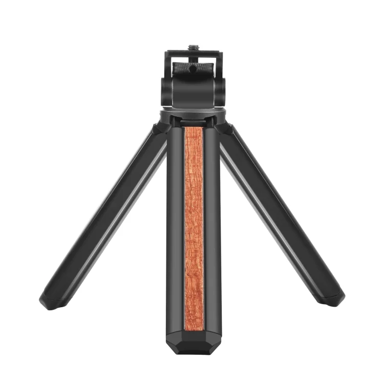 PU621B_1.webp PULUZ Inlaid Wood Desktop Vlogging Live Tripod Holder with Tripod Head - Image 2