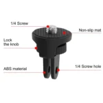 PULUZ 1/4 inch Screw Adjustable ABS Action Camera Tripod Adapter - Image 3