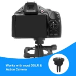 PULUZ 1/4 inch Screw Adjustable ABS Action Camera Tripod Adapter - Image 6