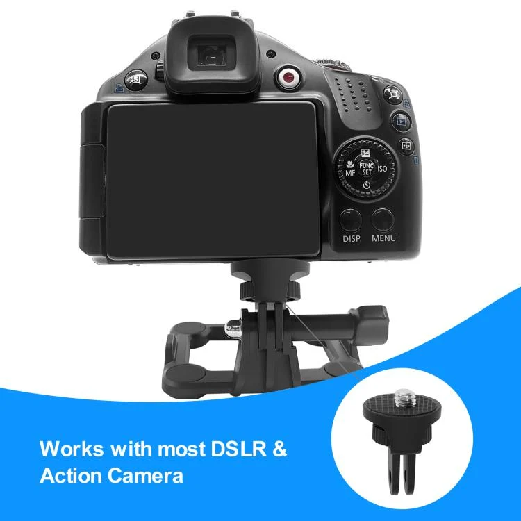 PU704B_5.webp PULUZ 1/4 inch Screw Adjustable ABS Action Camera Tripod Adapter - Image 6