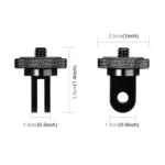 PULUZ 1/4 inch Screw Metal Tripod Mount Action Camera Adapter - Image 3