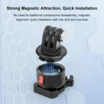 PULUZ Action Camera Quick Release Magnetic Base Adapter - Image 4