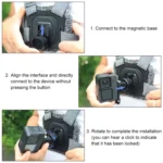 PULUZ Action Camera Quick Release Magnetic Base Adapter - Image 7