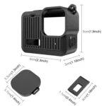 For GoPro HERO 2024 PULUZ Silicone Protective Case Side Interface Cover with Wrist Strap & Lens Cover - Image 2