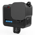 For GoPro HERO 2024 PULUZ Silicone Protective Case Side Interface Cover with Wrist Strap & Lens Cover - Image 4