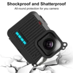 For GoPro HERO 2024 PULUZ Silicone Protective Case Side Interface Cover with Wrist Strap & Lens Cover - Image 6