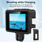 For GoPro HERO 2024 PULUZ Silicone Protective Case Side Interface Cover with Wrist Strap & Lens Cover - Image 7