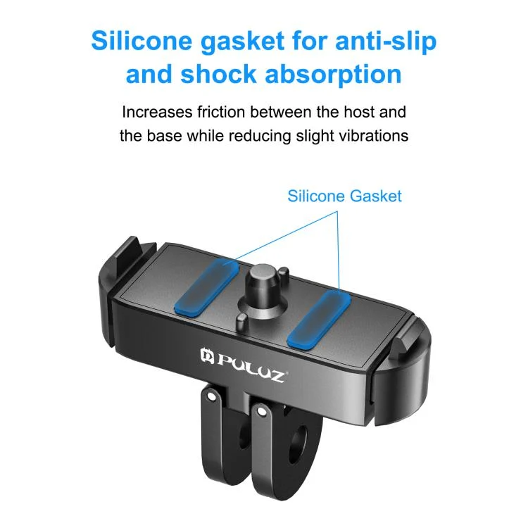 PU718B_4.webp For GoPro HERO13 Black PULUZ Magnetic Quick Release Metal Base - Image 5