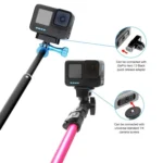 PULUZ Quick Release Magnetic Folding Finger Base Mount for GoPro HERO12 Black /11 Black /11 Black mini /10 Black /9 Black /8 Black / Max - Image 5