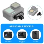 PULUZ Quick Release Magnetic Folding Finger Base Mount for GoPro HERO12 Black /11 Black /11 Black mini /10 Black /9 Black /8 Black / Max - Image 6