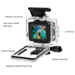 For GoPro HERO 4K 2024 PULUZ 60m / 196ft Waterproof Housing Protective Case with Buckle Basic Mount & Screw - Image 4