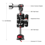 PULUZ Magic Arm Multi-way Ball  Aluminum Alloy Mount - Image 2