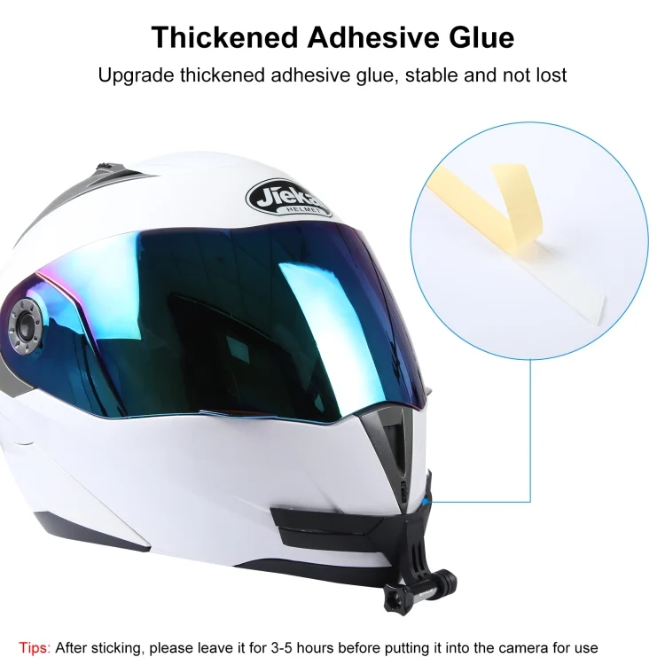 PU847B_2.webp PULUZ Bending Action Camera Motorcycle Helmet Chin Mount - Image 3