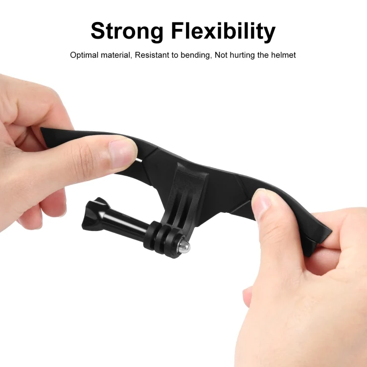PU847B_3.webp PULUZ Bending Action Camera Motorcycle Helmet Chin Mount - Image 4
