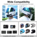 PULUZ Bending Action Camera Motorcycle Helmet Chin Mount - Image 6