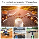 PULUZ Bending Action Camera Motorcycle Helmet Chin Mount - Image 7