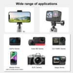 PULUZ Motorcycle Crab Pliers Clip Arm Mount with Mount Adapter & Long Screw - Image 6