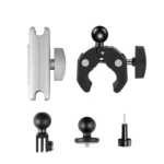 PULUZ Motorcycle Crab Pliers Clip Arm Mount with Mount Adapter & Long Screw - Image 8