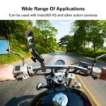 PULUZ Motorcycle Crab Clamp Handlebar Fixed Mount Holder for GoPro and Other Action Cameras - Image 6