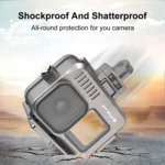 For GoPro HERO13 Black /12 Black /11 Black /10 Black /9 Black PULUZ 40m Waterproof Housing Aluminum Alloy Protective Case - Image 7