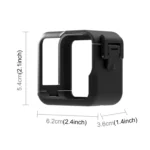 For GoPro Hero11 Black Mini PULUZ PC Plastic Border Frame with Buckle Basic Mount & Screw - Image 3