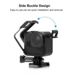 For GoPro Hero11 Black Mini PULUZ PC Plastic Border Frame with Buckle Basic Mount & Screw - Image 4