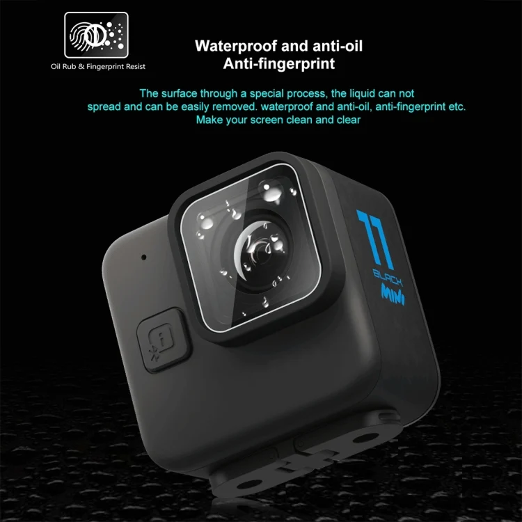PU918T_3.webp For GoPro Hero11 Black Mini PULUZ 2pcs Lens Tempered Glass Film - Image 4
