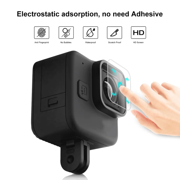 PU918T_4.webp For GoPro Hero11 Black Mini PULUZ 2pcs Lens Tempered Glass Film - Image 5