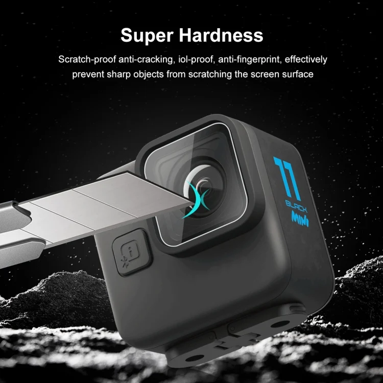 PU918T_5.webp For GoPro Hero11 Black Mini PULUZ 2pcs Lens Tempered Glass Film - Image 6