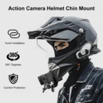 PULUZ Motorcycle Helmet Chin Clamp Mount for GoPro and Other Action Cameras - Image 2