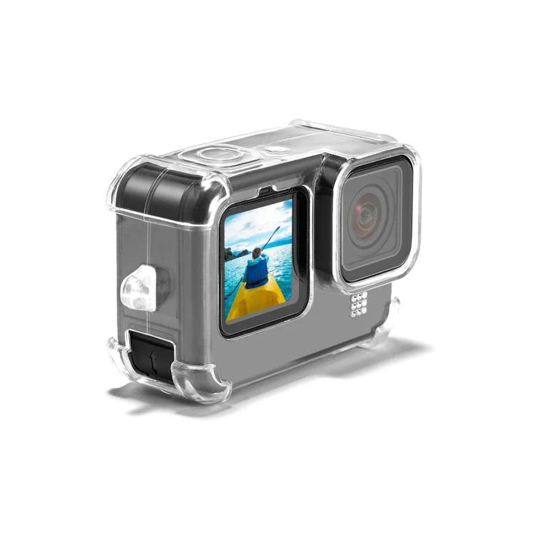 PU932T_3.webp PULUZ Clear TPU Case with Lens Cap & Neck Strap For GoPro HERO12 Black /11 Black /10 Black /9 Black - Image 4