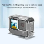 PULUZ Clear TPU Case with Lens Cap & Neck Strap For GoPro HERO12 Black /11 Black /10 Black /9 Black - Image 5