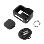 For GoPro HERO13 Black PULUZ Silicone Protective Case Cover with Wrist Strap & Lens Cover - Image 10