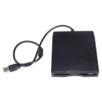 USB Portable Diskette Drive, USB External Floppy Drive(Black) - Image 2