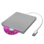 Slot-in USB 2.0 Portable Optical DVD-RW Driver, Plug and Play(Silver) - Image 2