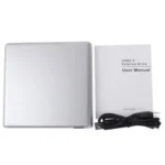 USB 2.0 Slim Aluminum Alloy Portable Slot-in External DVD-RW Drive, Plug and Play - Image 6