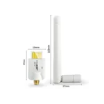 Mini High Power 802.11N 150M Wireless USB Adapter Card(White) - Image 2