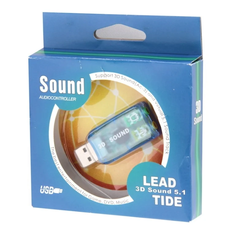 S-CA-6011_3.webp USB DSP 5.1 External Sound Card Adapter Mono Channel (Color random delivery) - Image 4