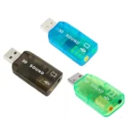 USB DSP 5.1 External Sound Card Adapter Mono Channel (Color random delivery) - Image 5