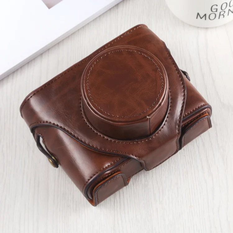 S-CB-0219C_2.webp Full Body Camera PU Leather Case Bag with Strap for FUJIFILM X10 / X20 - Image 3