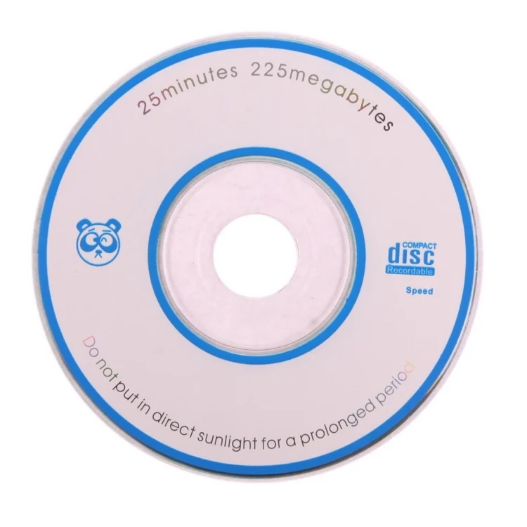 S-CD-0101_1.webp 8cm Blank Mini CD-R, 225MB/25mins, 100 pcs in one packaging,the price is for 100 pcs - Image 2
