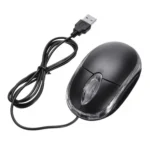 1000dpi Colorful Light USB Scroll Wheel Optical Mouse(Black) - Image 3