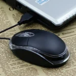 1000dpi Colorful Light USB Scroll Wheel Optical Mouse(Black) - Image 7