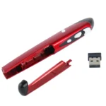 2.4GHz Wireless Pen Mouse with USB Mini Receiver, Transmission Distance: 10m (EL-P01)(Red) - Image 5