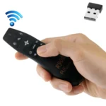 2.4G Wireless Presenter Laser Pointer Fly Mouse Rii Professional Air Mouse R900 for HTPC / Android TV BOX / PS3 / XBOX360 / Tablet PC (K14 R900)(Black) - Image 2