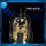 T7 Wired 3 Color Changeable 1200 DPI 1600DPI 2400DPI Gaming USB Optical Mouse - Image 12